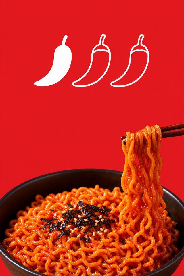 매운맛 단계 그래픽